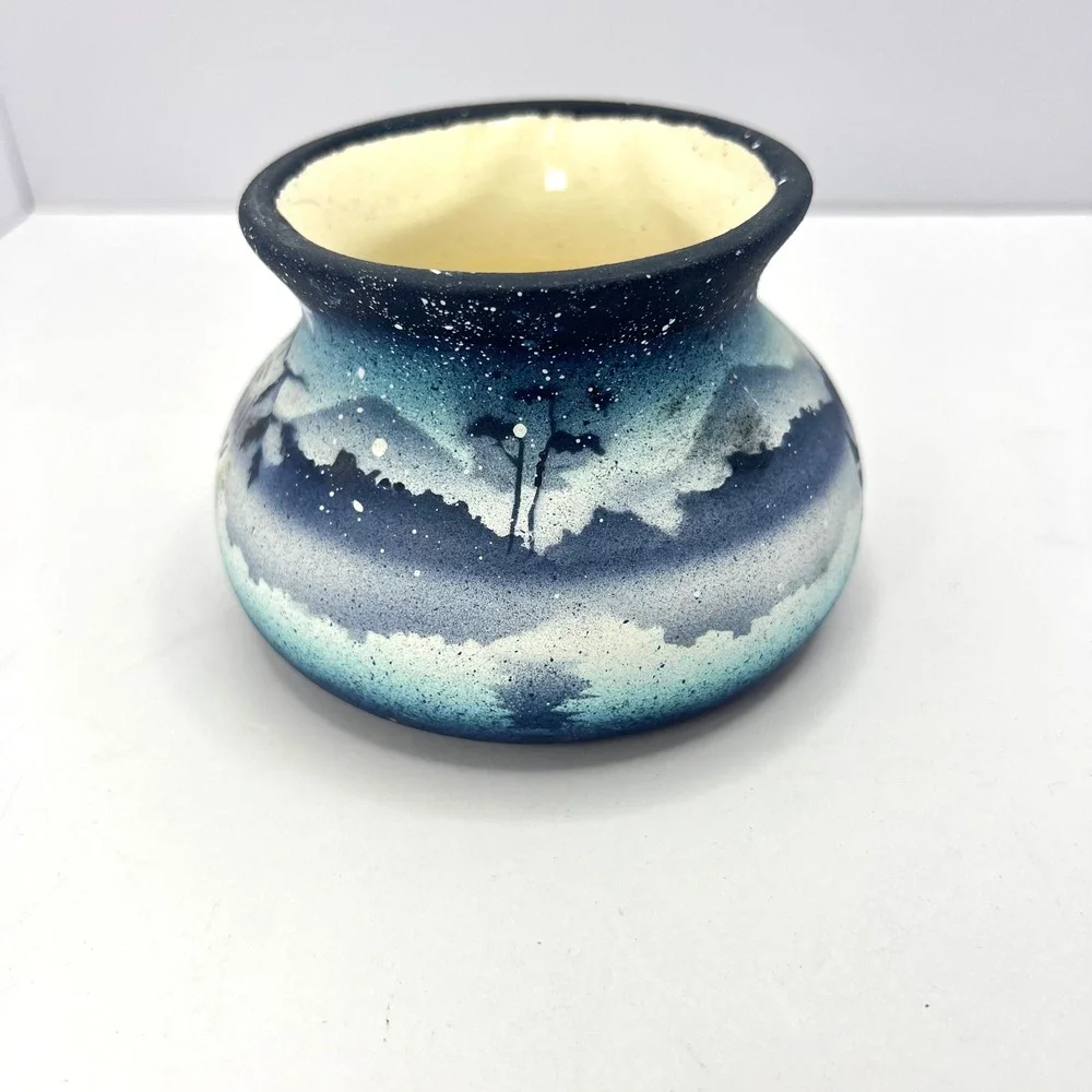 Cedar Mesa Blue Pottery‎ Small Vase 3
